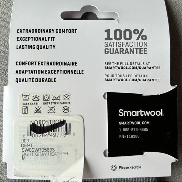 Smartwool ~ No Show Socks ~ Merino Wool ~ Women’s Size Medium 7-9.5 ~ Brand New! - Picture 5 of 6